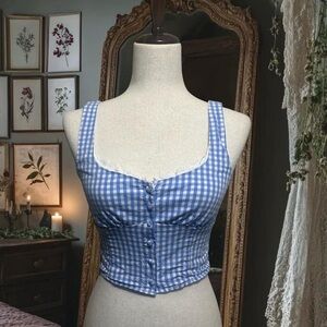 Thirty-thirty cottagecore peplum top